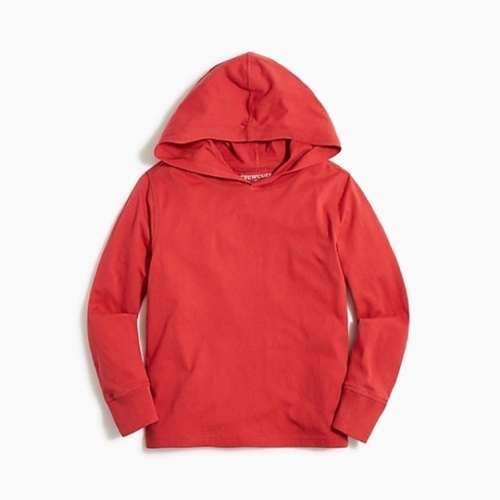 J Crew Kids' long-sleeve cotton jersey hooded tee Item BC252